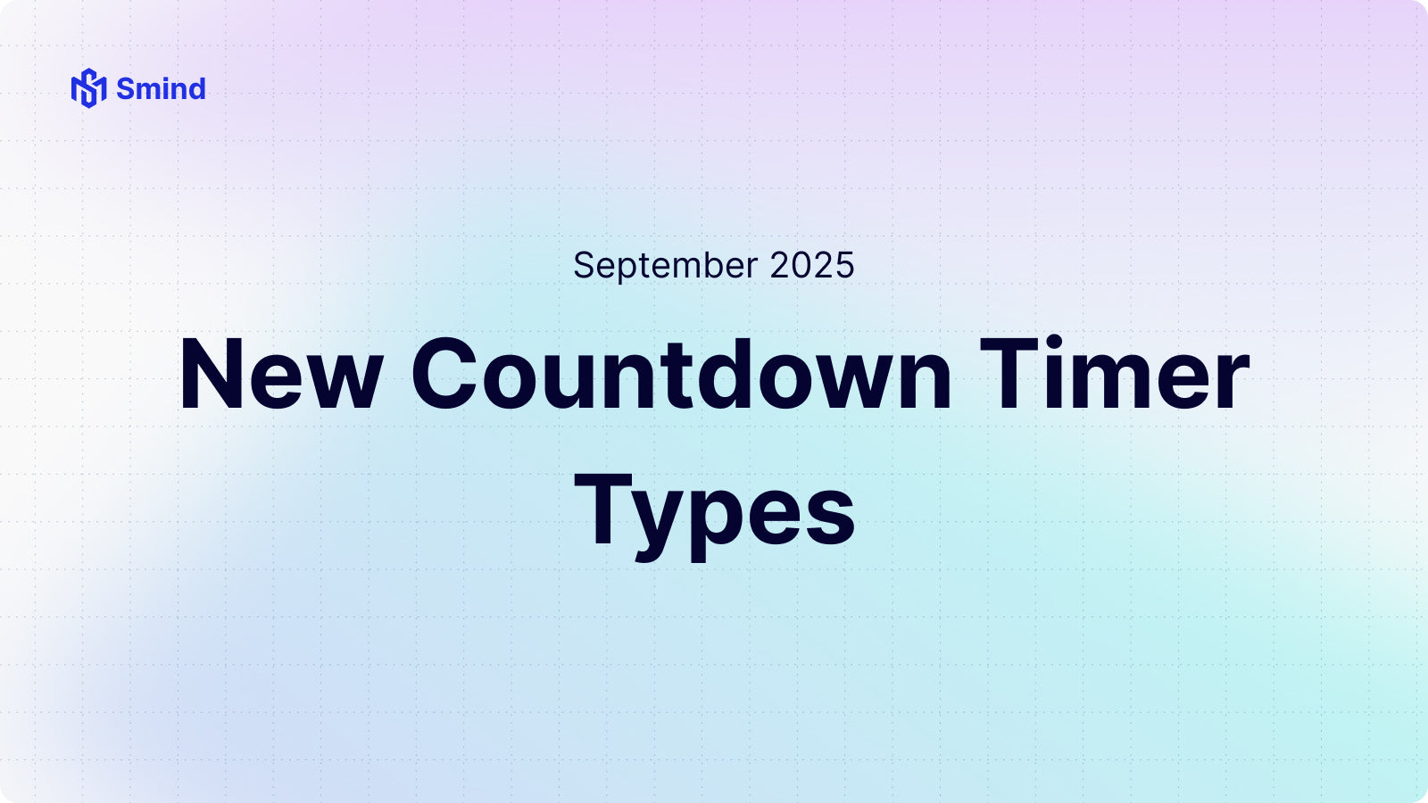 New Countdown Timer Types