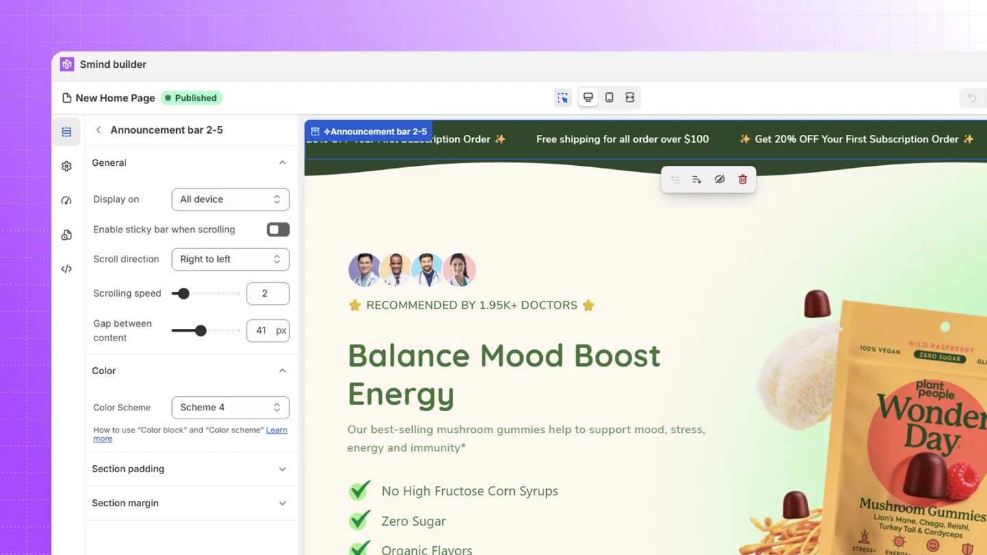 Smind Page Builder