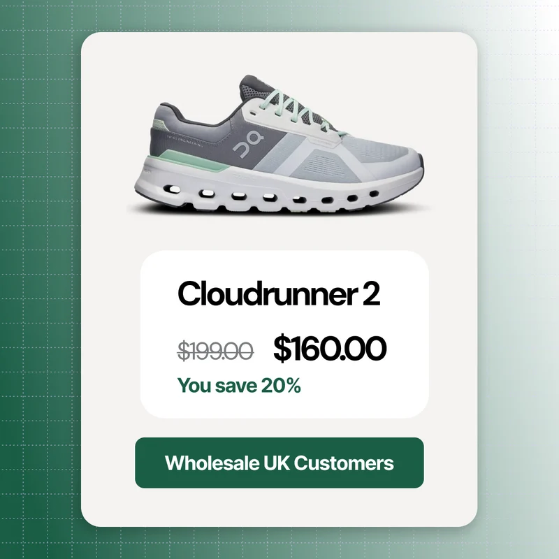 B2B buyers see the right price at login