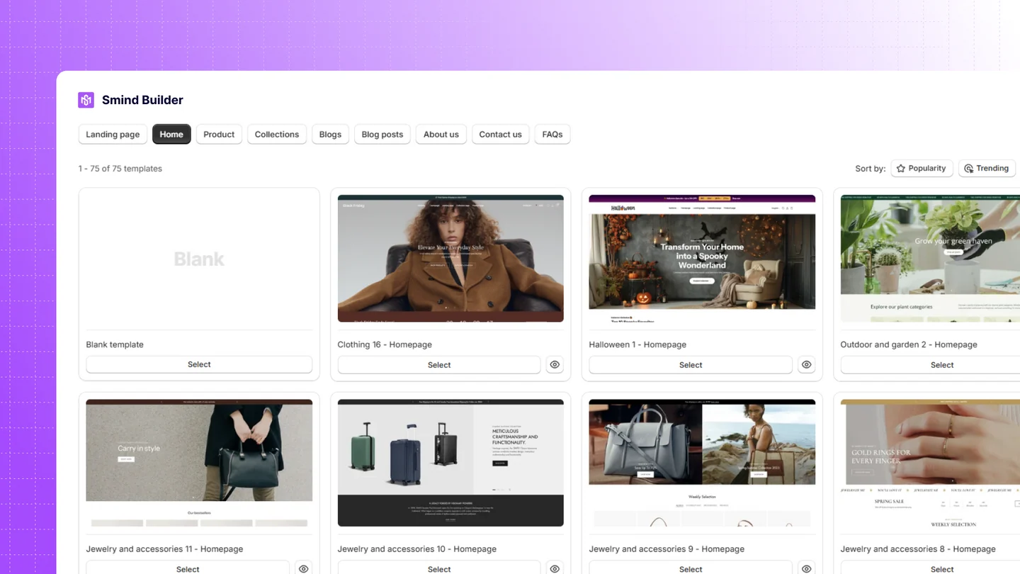 Don't start from scratch. Start from 400+ proven templates.