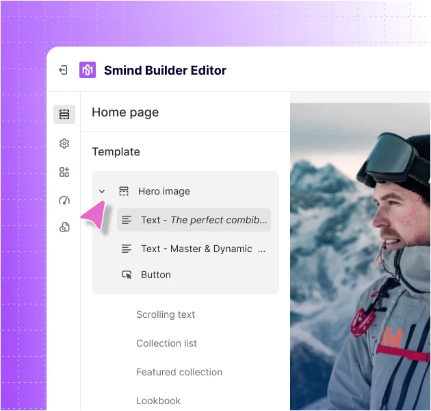 Import and customize in our editor