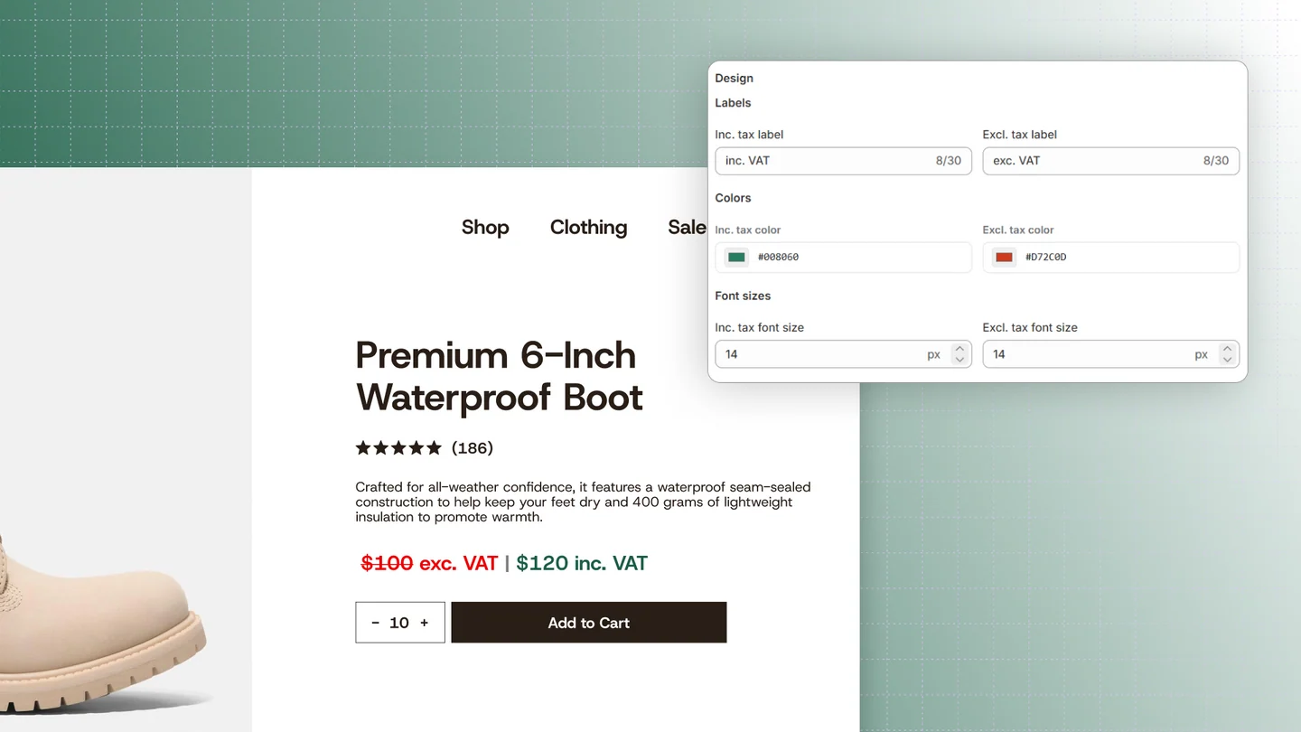 Tax Display