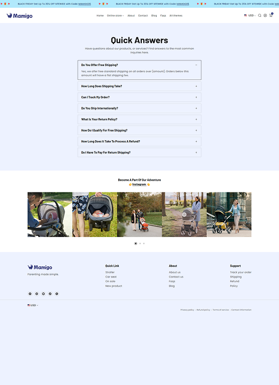 FAQs Page