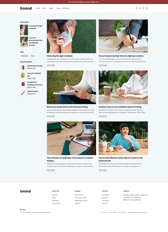 Blog Page
