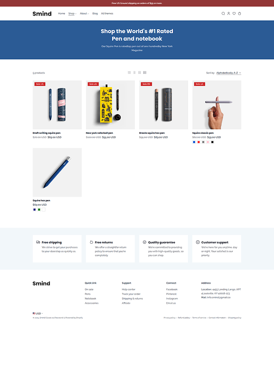 Collection Page