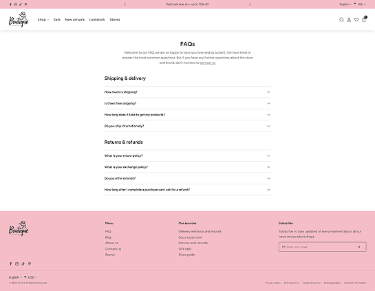 FAQs Page