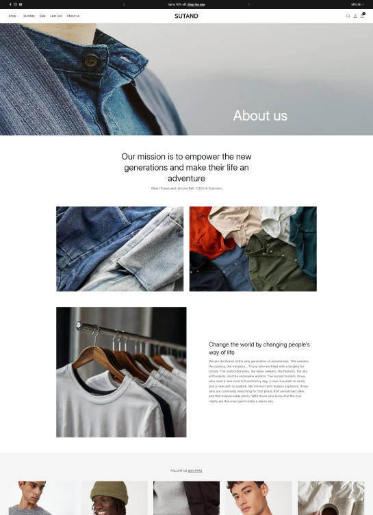 About Us Page
