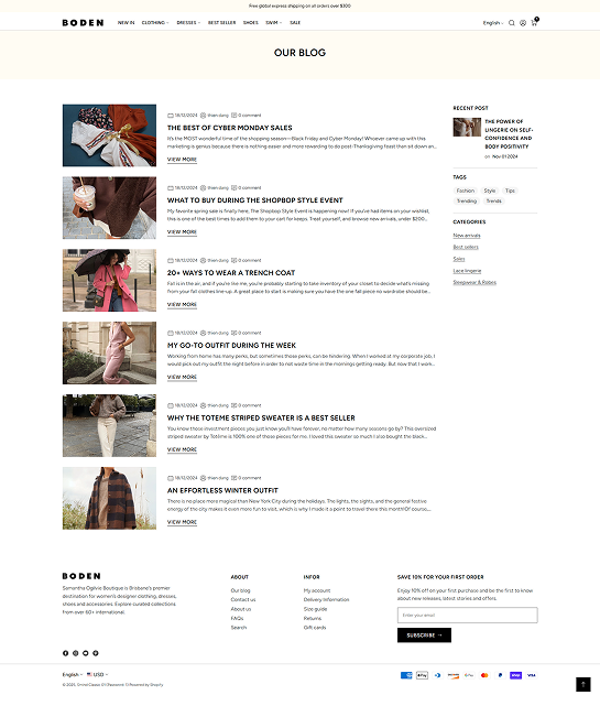 Blog Page