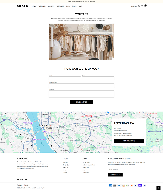 Contact Page