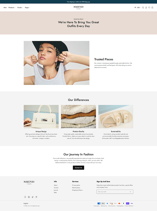 About Us Page