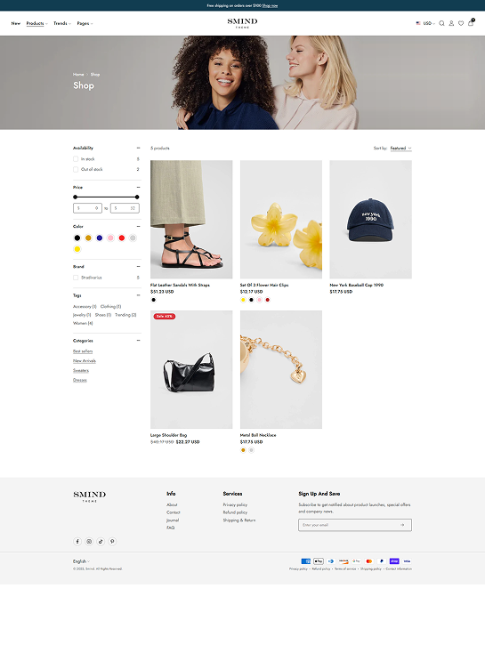 Collection Page