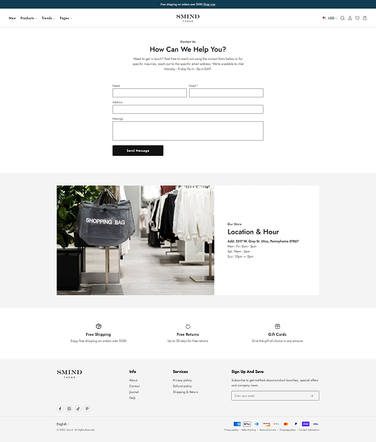 Contact Page