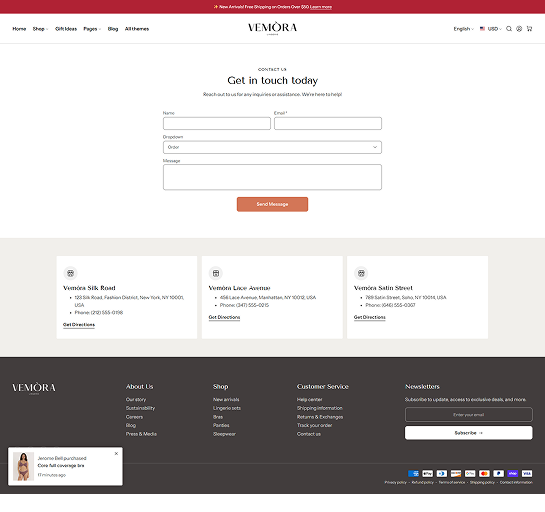 Contact Page