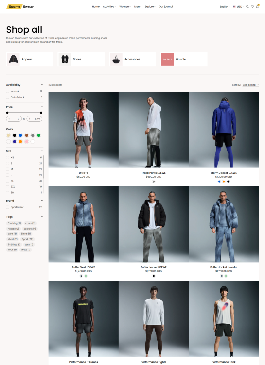 Collection Page