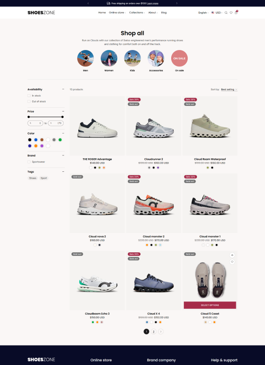 Collection Page