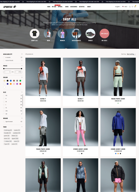 Collection Page