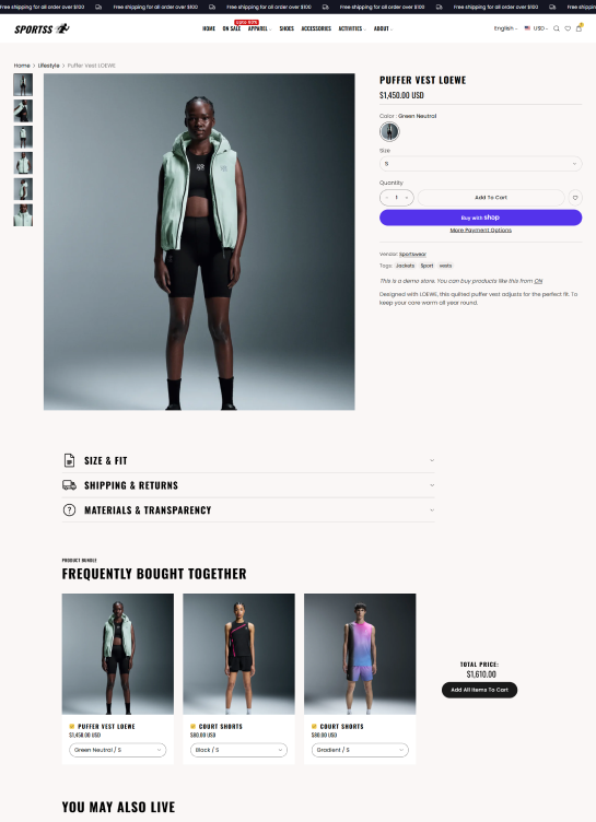Product Page