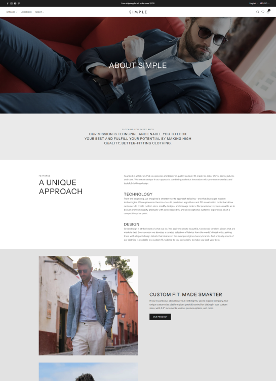 About Us Page