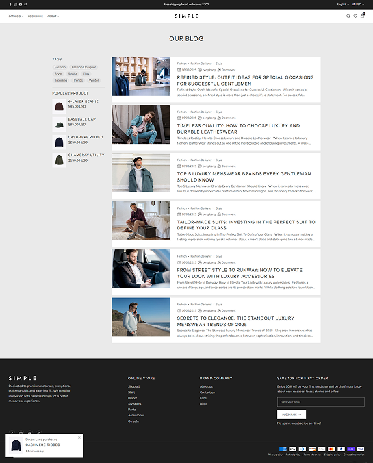 Blog Page