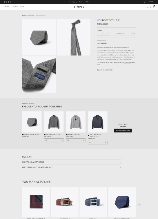 Product Page