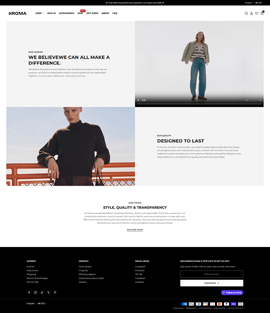 About Us Page