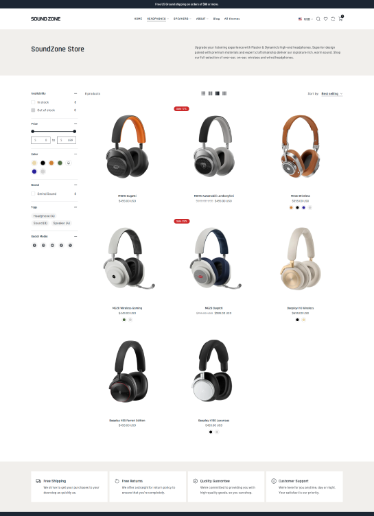 Collection Page
