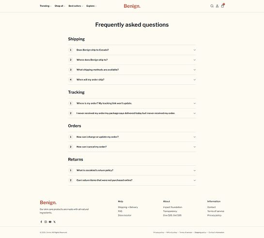 FAQ Page