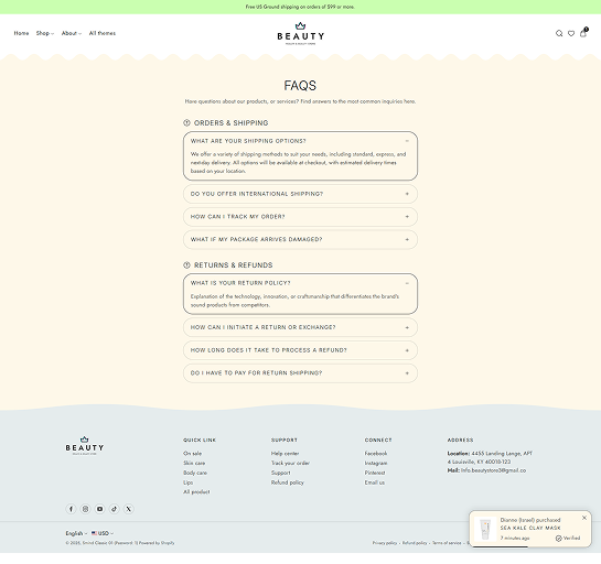 FAQ Page
