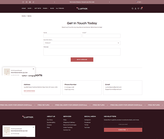 Contact Page