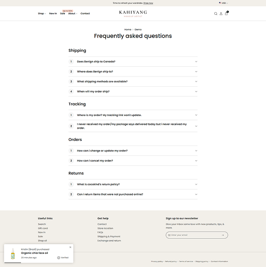 FAQ Page