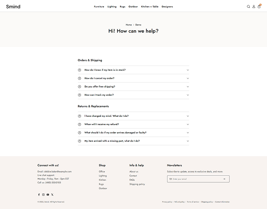 FAQ Page