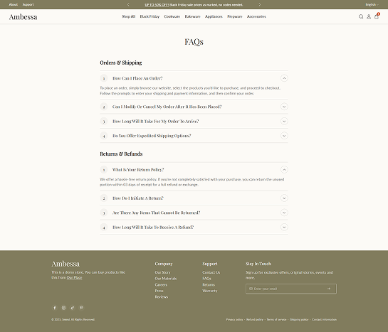 FAQ Page