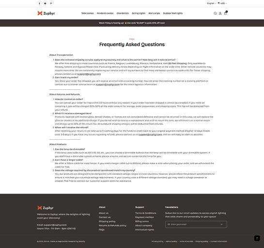 FAQ Page