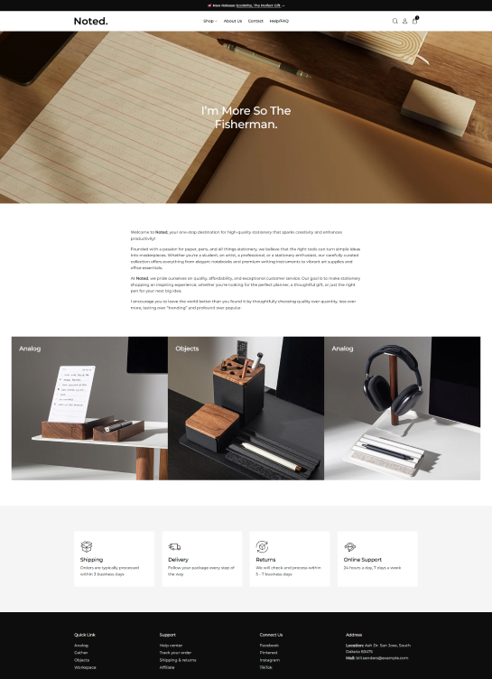 About Us Page