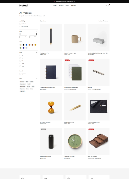 Collection Page