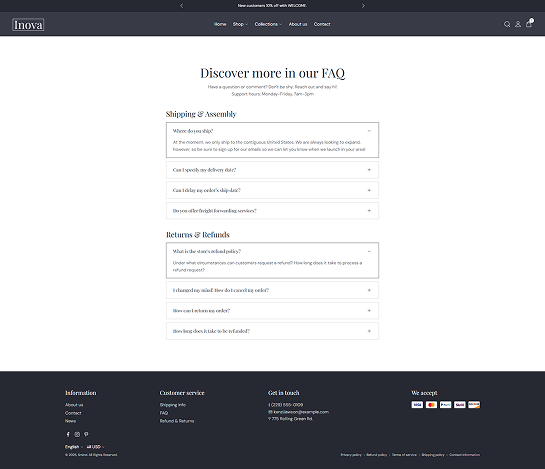 FAQ Page