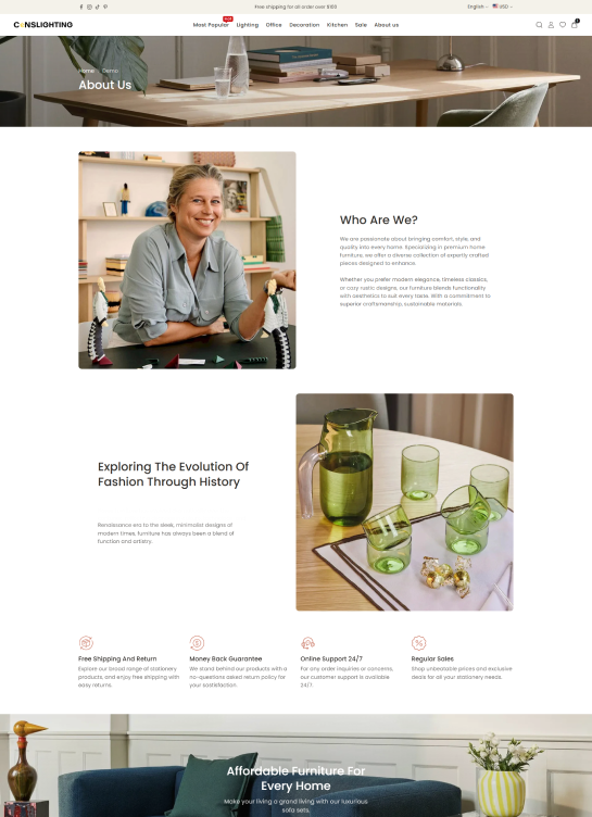 About Us Page