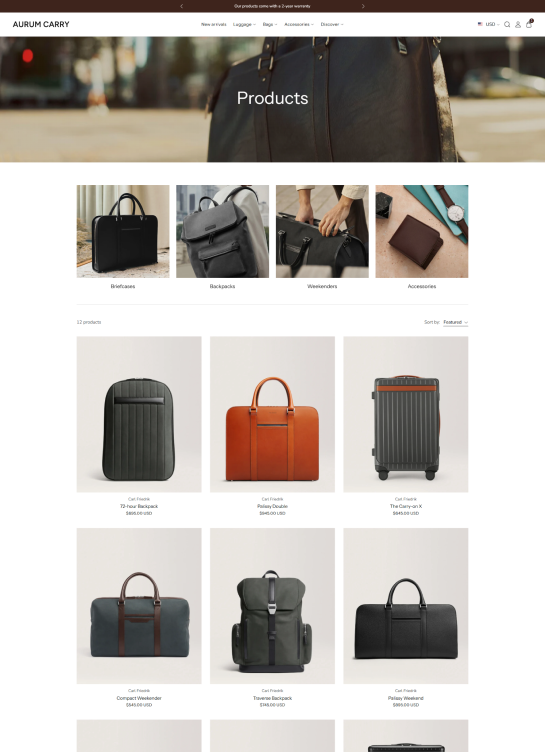 Collection Page