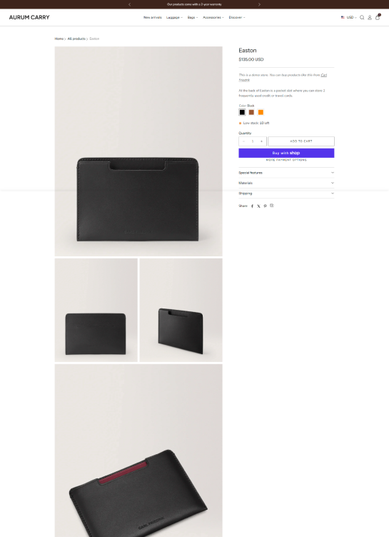 Product Page