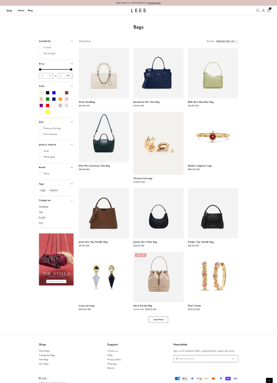 Collection Page