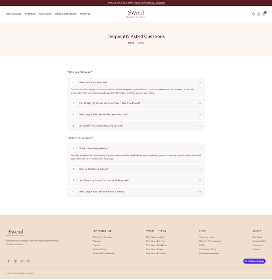 FAQ Page