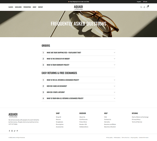 FAQ Page