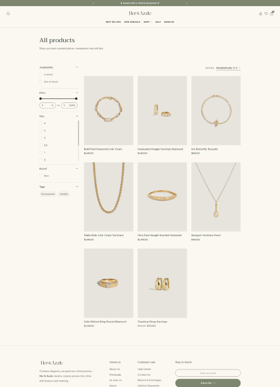 Collection Page