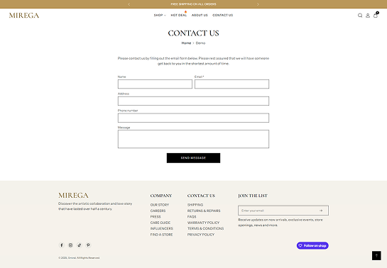 Contact Page