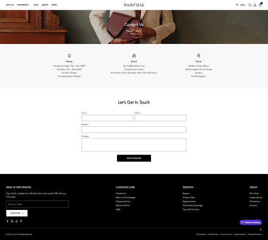 Contact Page