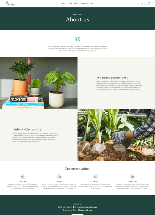 About Us Page