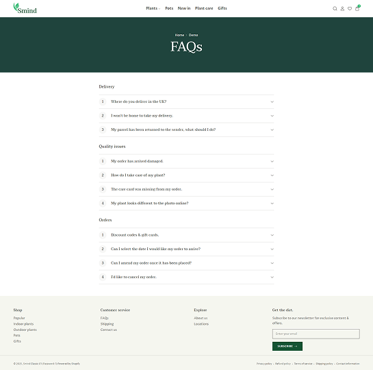 FAQ Page
