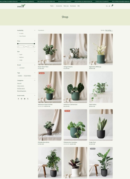 Collection Page