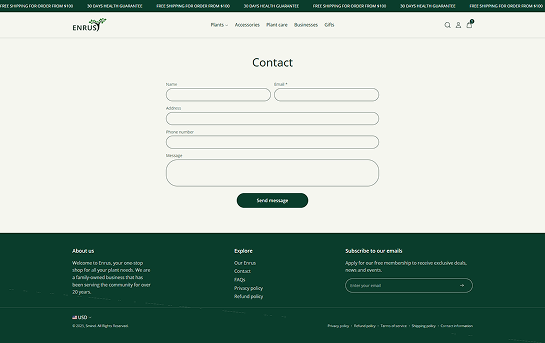 Contact Page