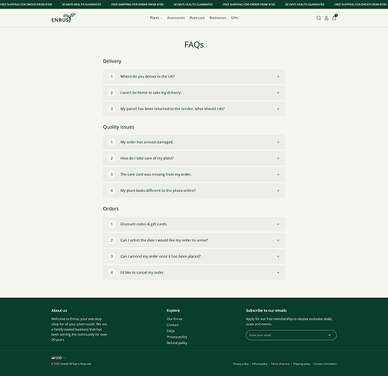 FAQ Page